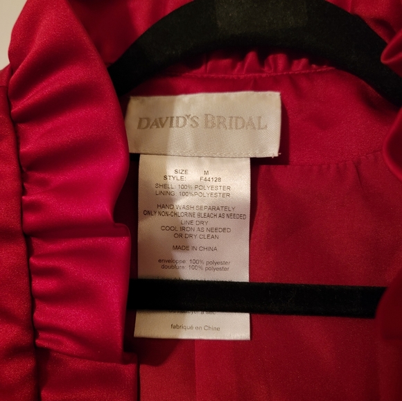 David's Bridal red jacket - Picture 2 of 2